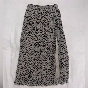 Cheeta Print Midi Skirt